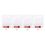 4 Set LED Closet Lights 7 LED Sensor Under Cabinet Lights with 2700K Warm White Light for Wardrobe Cupboard Drawer