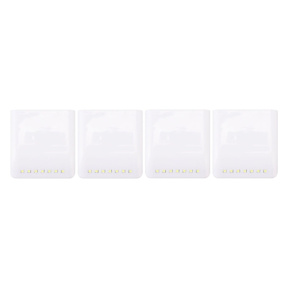 4 Set LED Closet Lights 7 LED Sensor Under Cabinet Lights with 2700K Warm White Light for Wardrobe Cupboard Drawer