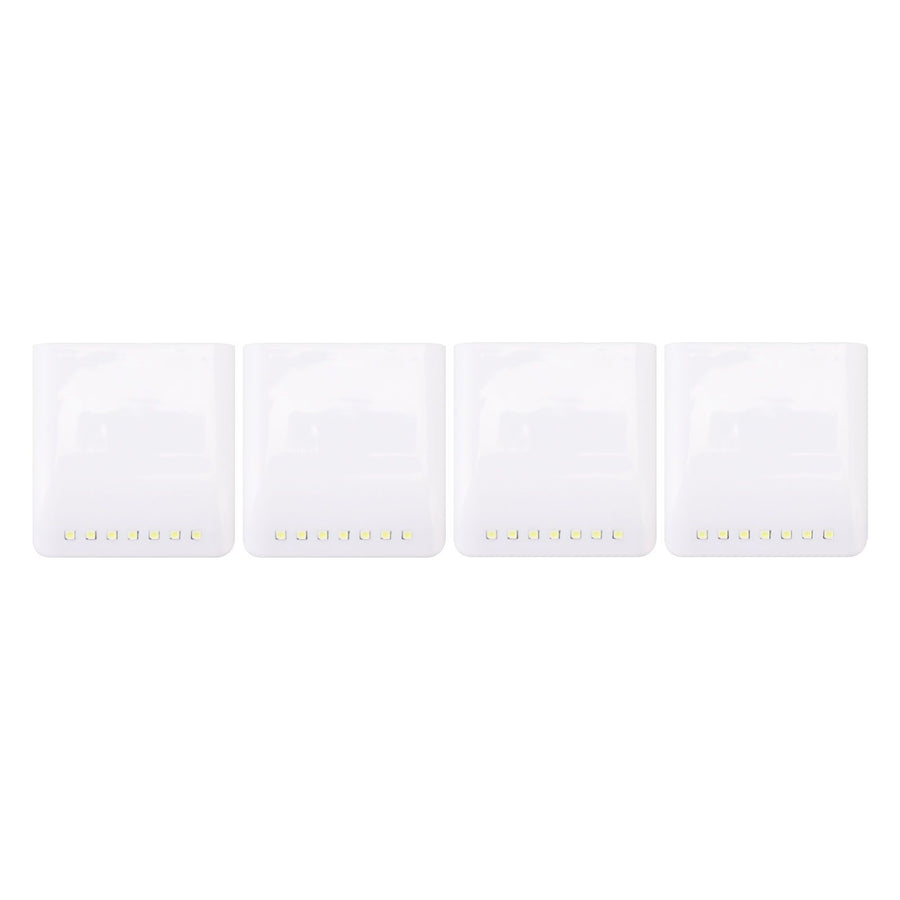 4 Set LED Closet Lights 7 LED Sensor Under Cabinet Lights with 2700K Warm White Light for Wardrobe Cupboard Drawer