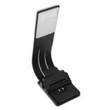 Clip Book Read Light 3 Color Temperature USB Cable Stepless Dimming Reading Lamp for Bedroom - Low Angle