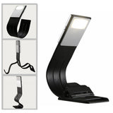 Clip Book Read Light 3 Color Temperature USB Cable Stepless Dimming Reading Lamp for Bedroom