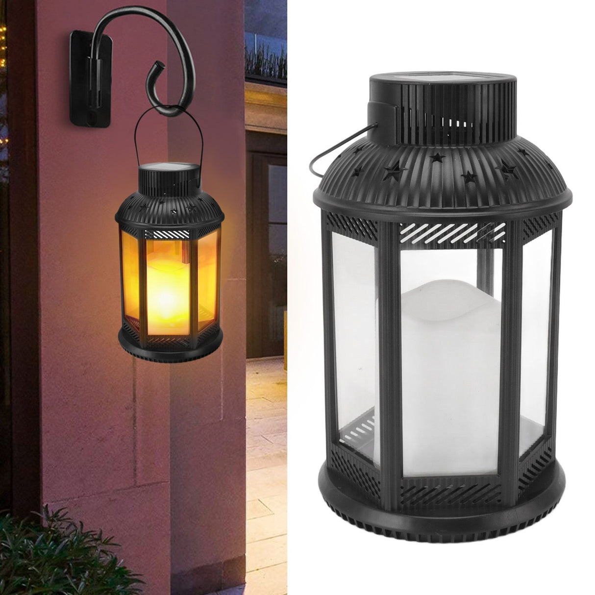 Solar Garden Lantern Outdoor Hanging Light Decorative Star Sun Solar Lantern LED Solar Lantern For Yard Table Pathway