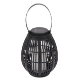 Solar Garden Lantern LED Outdoor Solar Lantern Waterproof Decorative Rattan Lantern For Patio Pathway Courtyard - Front View