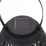Solar Garden Lantern LED Outdoor Solar Lantern Waterproof Decorative Rattan Lantern For Patio Pathway Courtyard