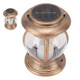 Brass Color Courtyard Solar Powered Hanging Lantern Light IP44 Waterproof Garden LED Lantern Lamp for Yard