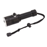 Underwater LED Flashlight Strong Light Long Range Diving Flashlight IPX8 Waterproof 1000LM - Top-Down View