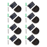 8 Sets Solar Panel Lamp LED Decorative Wall Light for Outdoor Courtyard Terrace Built in Battery