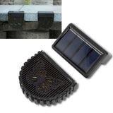 8 Sets Solar Panel Lamp LED Decorative Wall Light for Outdoor Courtyard Terrace Built in Battery - Extra Image