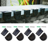 8 Sets Solar Panel Lamp LED Decorative Wall Light for Outdoor Courtyard Terrace Built in Battery - Extra Image