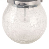 2Pcs Solar Glass Ball Waterproof Automatic LED Rotating Cracked Lantern Light for Lawn Terrace Outdoor
