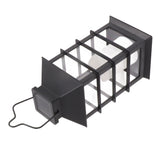 2Pcs Solar Hanging Lantern Candle Design LED Solar Outdoor Light Decor for Pathway Yard Lawn - Front View