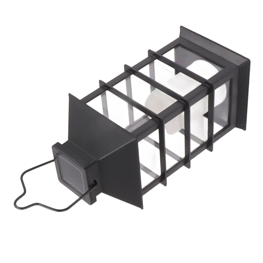 2Pcs Solar Hanging Lantern Candle Design LED Solar Outdoor Light Decor for Pathway Yard Lawn