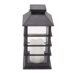 2Pcs Solar Hanging Lantern Candle Design LED Solar Outdoor Light Decor for Pathway Yard Lawn