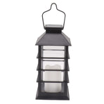 2Pcs Solar Hanging Lantern Candle Design LED Solar Outdoor Light Decor for Pathway Yard Lawn