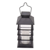 2Pcs Solar Hanging Lantern Candle Design LED Solar Outdoor Light Decor for Pathway Yard Lawn - Close-Up Angle