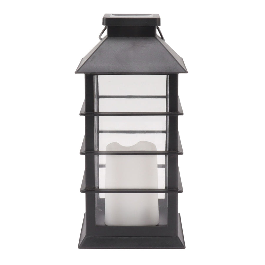 2Pcs Solar Hanging Lantern Candle Design LED Solar Outdoor Light Decor for Pathway Yard Lawn