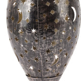 2PCS Solar Decorative Lantern 5730LED Pathway Light IP44 Waterproof Ground Insert Lamp with Moon Star Hollow Pattern for Walkway Backyard Landscape - Extra Image