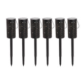 6 Sets LED Solar Garden Lamp Waterproof Light for Landscape Star Moon Ground Plug Lamp for Outdoor Lawn Patio Walkway