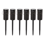 6 Sets LED Solar Garden Lamp Waterproof Light for Landscape Star Moon Ground Plug Lamp for Outdoor Lawn Patio Walkway