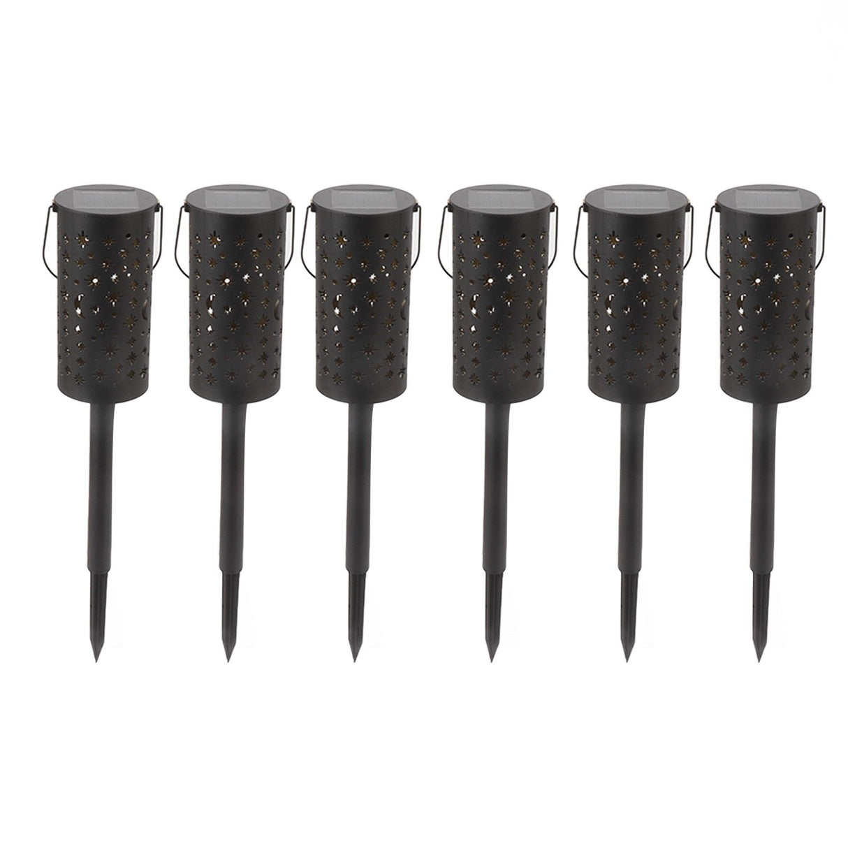 6 Sets LED Solar Garden Lamp Waterproof Light for Landscape Star Moon Ground Plug Lamp for Outdoor Lawn Patio Walkway