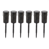 6 Sets LED Solar Garden Lamp Waterproof Light for Landscape Star Moon Ground Plug Lamp for Outdoor Lawn Patio Walkway - 45-Degree Angle