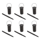 6 Sets LED Solar Garden Lamp Waterproof Light for Landscape Star Moon Ground Plug Lamp for Outdoor Lawn Patio Walkway