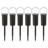 6 Sets LED Solar Garden Lamp Waterproof Light for Landscape Star Moon Ground Plug Lamp for Outdoor Lawn Patio Walkway - Low Angle