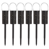 6 Sets LED Solar Garden Lamp Waterproof Light for Landscape Star Moon Ground Plug Lamp for Outdoor Lawn Patio Walkway