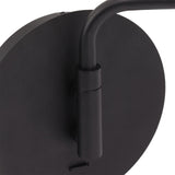 Swing Arm Wall Lamp Wall Mounted Bedside Lamps with Adjustable Swing Arms for Bedroom Living Room Reading Black