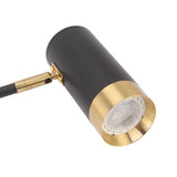 Swing Arm Wall Lamp Wall Mounted Bedside Lamps with Adjustable Swing Arms for Bedroom Living Room Reading Black
