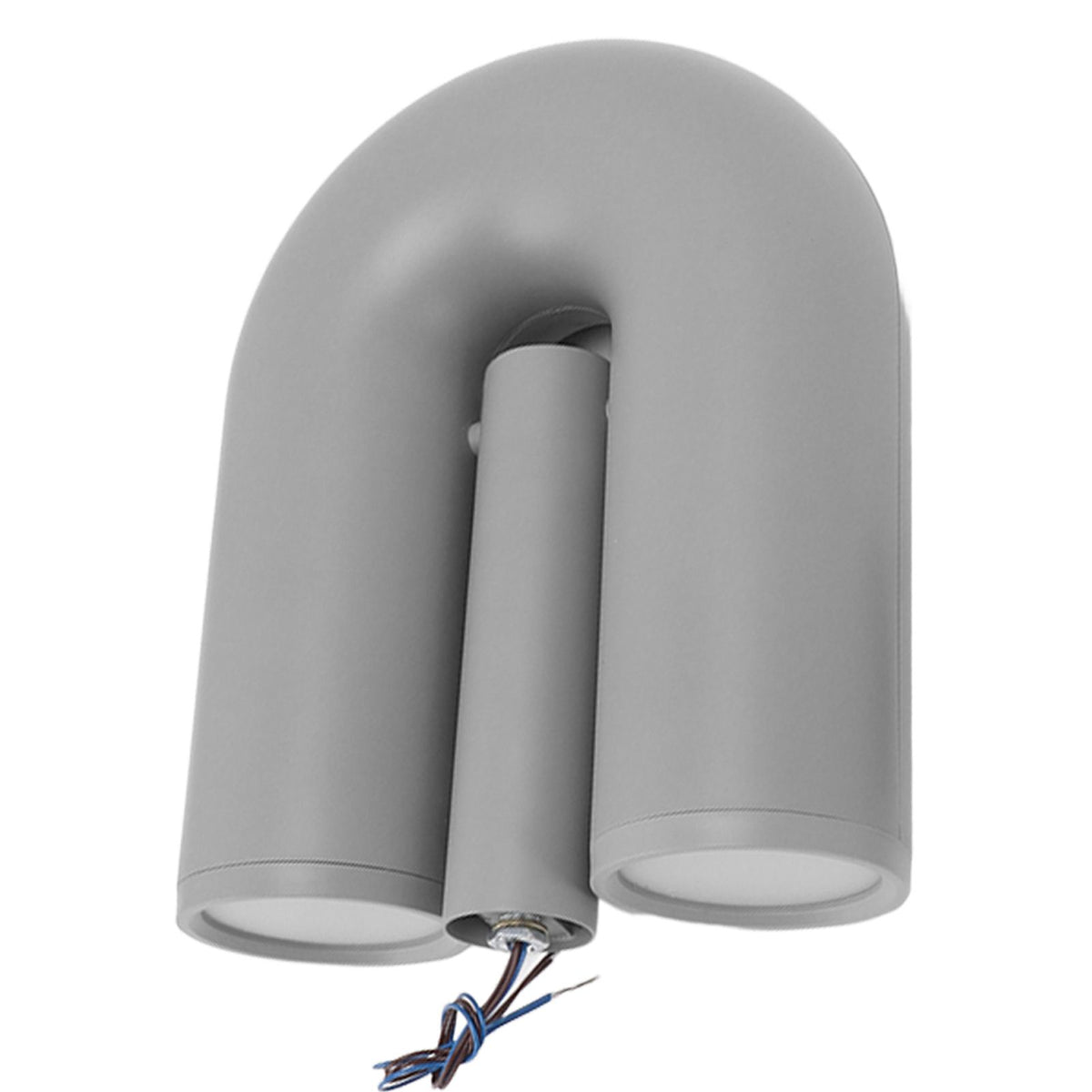 U Shape Wall Lamp Iron ABS Nordic Modern Warm Light Decorative Wall Mounted U Shape Lantern for Hotel Hallway 85 to 265V Grey
