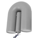 U Shape Wall Lamp Iron ABS Nordic Modern Warm Light Decorative Wall Mounted U Shape Lantern for Hotel Hallway 85 to 265V Grey