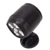 4 LED Spot Light Outdoor Waterproof Wall Mounted Rotating Projection Floodlight Spotlight with Motion Sensor for Yard - Top-Down View