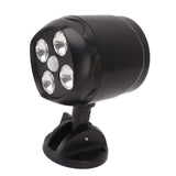 4 LED Spot Light Outdoor Waterproof Wall Mounted Rotating Projection Floodlight Spotlight with Motion Sensor for Yard - Rear View