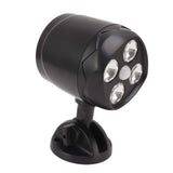 4 LED Spot Light Outdoor Waterproof Wall Mounted Rotating Projection Floodlight Spotlight with Motion Sensor for Yard - Close-Up Angle