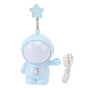 Astronaut Night Light 3W 5V LED Lamp USB Charging Pencil Sharpener Home Decoration Blue