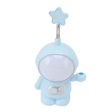 Astronaut Night Light 3W 5V LED Lamp USB Charging Pencil Sharpener Home Decoration Blue - Rear View