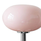 Bedside Table Lamp Iron Base Cute Shape Simple Modern Elegant Nightstand Lamp for Home Button Switch Pink