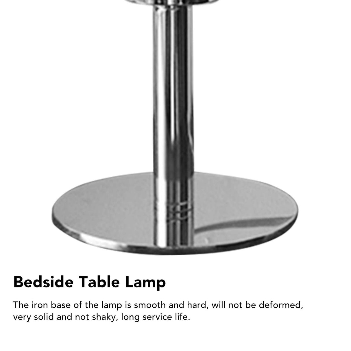 Bedside Table Lamp Iron Base Cute Shape Simple Modern Elegant Nightstand Lamp for Home USB Button Switch Pink