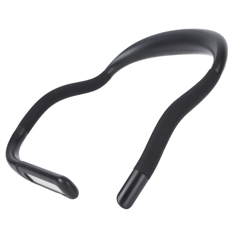 Neck Reading Light Color Brightness Adjustable Flexible Hands Free LED Book Light for Camping Repairing Black