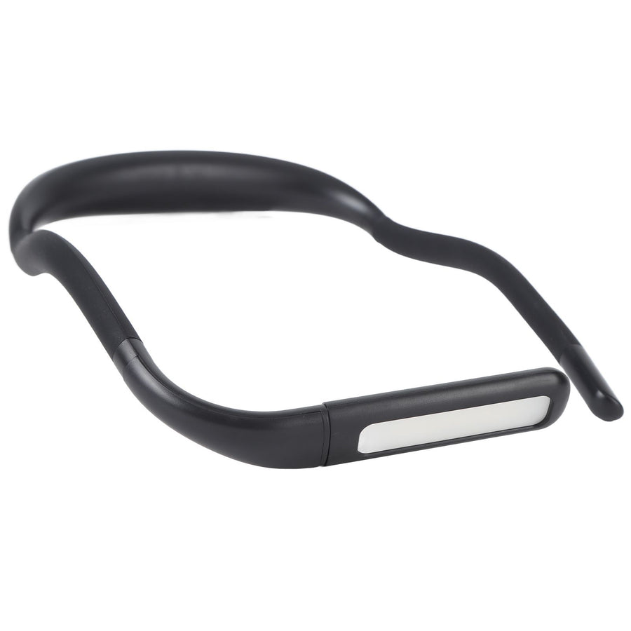 Neck Reading Light Color Brightness Adjustable Flexible Hands Free LED Book Light for Camping Repairing Black