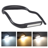 Neck Reading Light Color Brightness Adjustable Flexible Hands Free LED Book Light for Camping Repairing Black - Extra Image