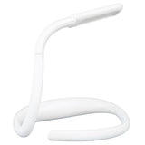 Neck Reading Light Color Brightness Adjustable Flexible Hands Free LED Book Light for Camping Repairing White - Side View