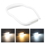 Neck Reading Light Color Brightness Adjustable Flexible Hands Free LED Book Light for Camping Repairing White - Extra Image