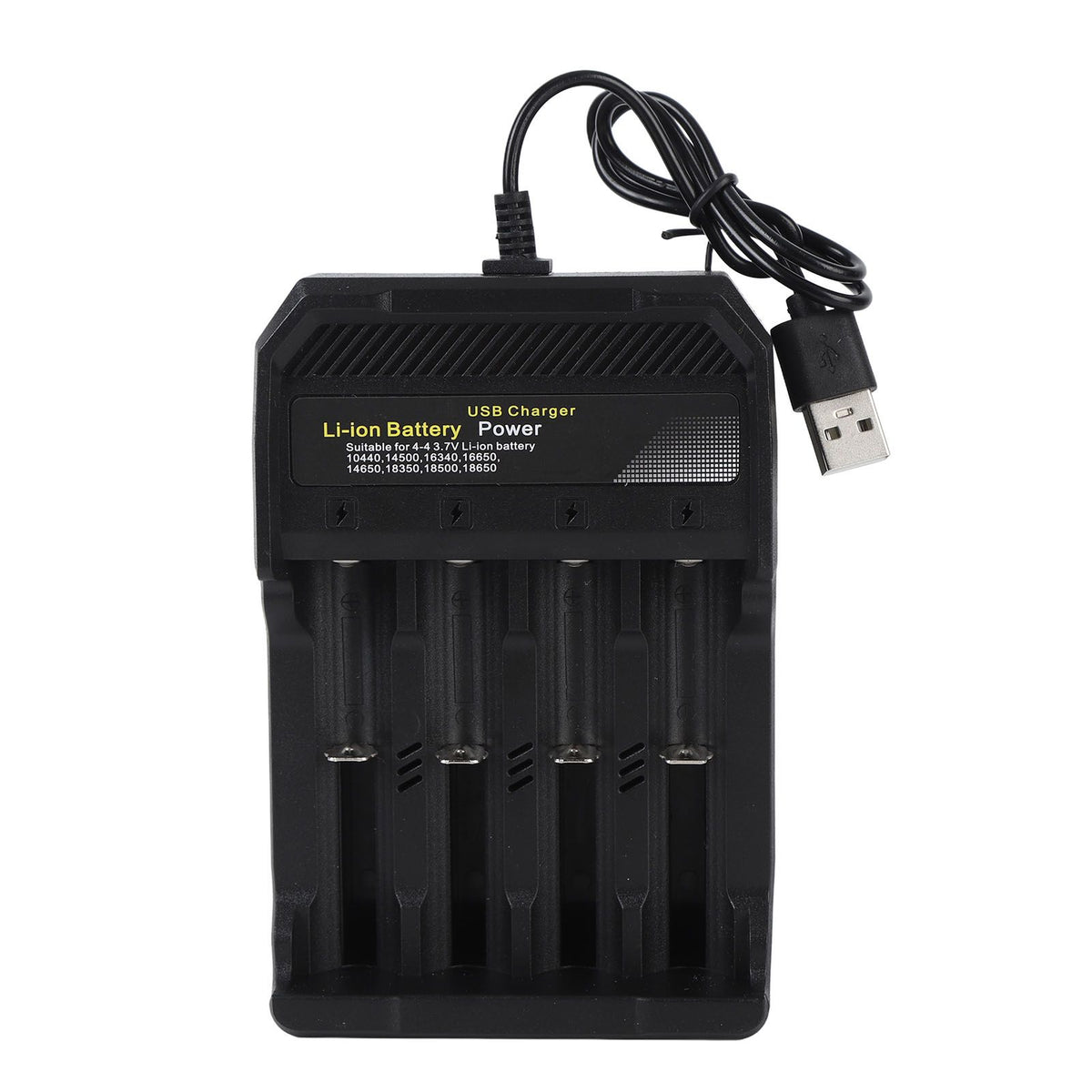 18650 Battery Charger Independent Charging 4 Bay Universal Smart Battery Charger for 10440 14500 16340 16650 14650 18350 18500 18650 Lithium Li Ion Batteries