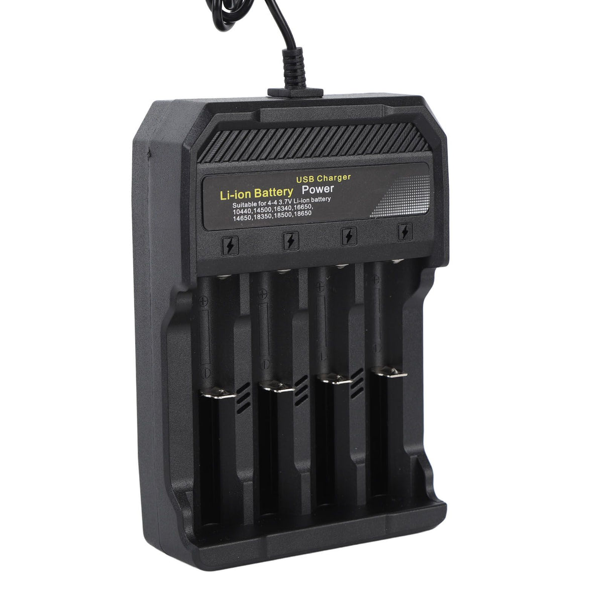 18650 Battery Charger Independent Charging 4 Bay Universal Smart Battery Charger for 10440 14500 16340 16650 14650 18350 18500 18650 Lithium Li Ion Batteries