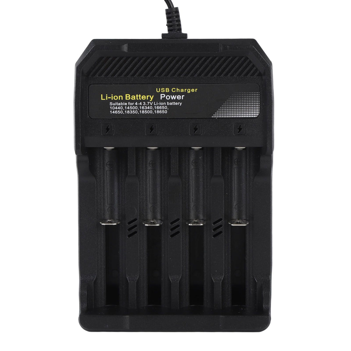 18650 Battery Charger Independent Charging 4 Bay Universal Smart Battery Charger for 10440 14500 16340 16650 14650 18350 18500 18650 Lithium Li Ion Batteries