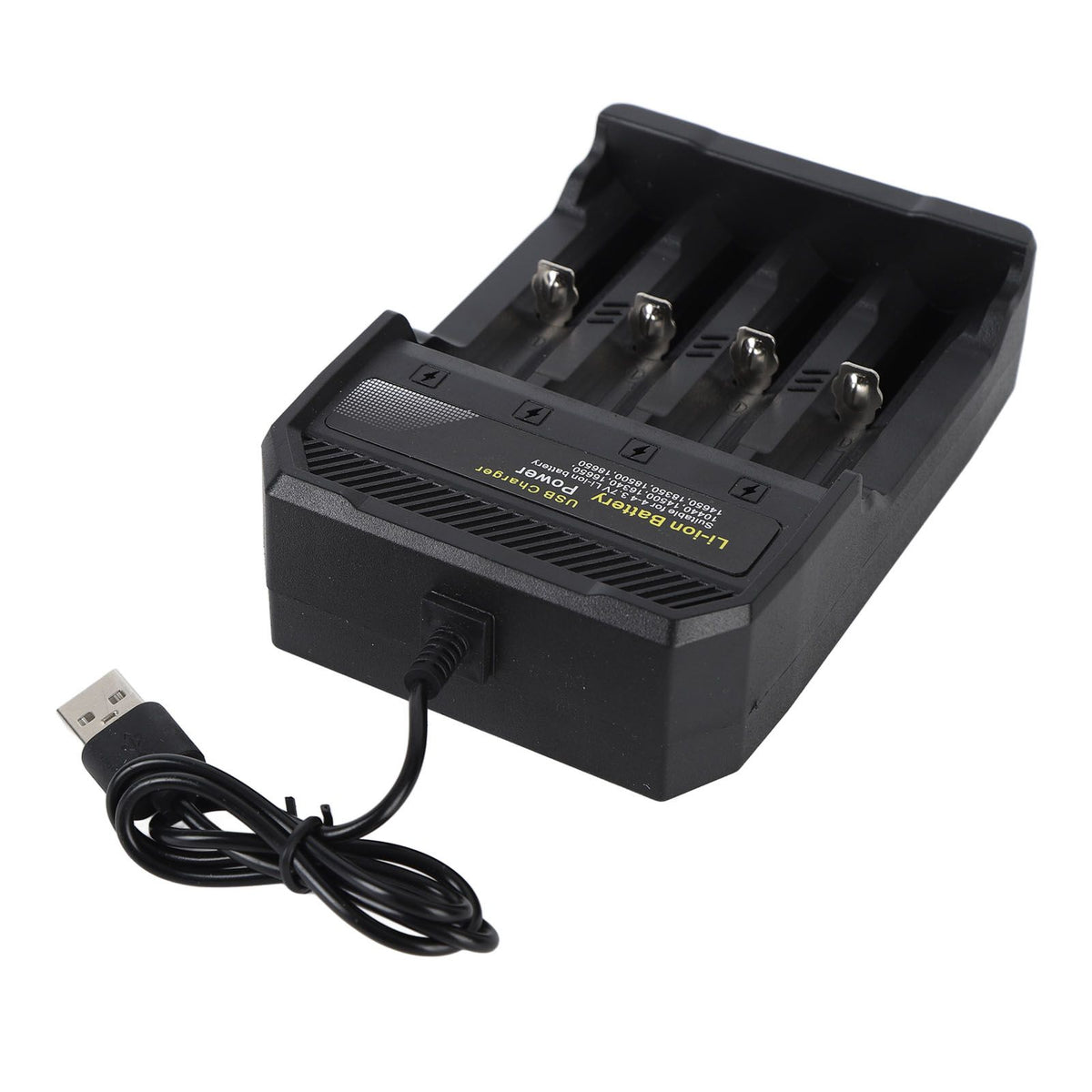 18650 Battery Charger Independent Charging 4 Bay Universal Smart Battery Charger for 10440 14500 16340 16650 14650 18350 18500 18650 Lithium Li Ion Batteries
