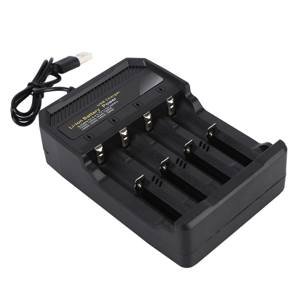 18650 Battery Charger Independent Charging 4 Bay Universal Smart Battery Charger for 10440 14500 16340 16650 14650 18350 18500 18650 Lithium Li Ion Batteries