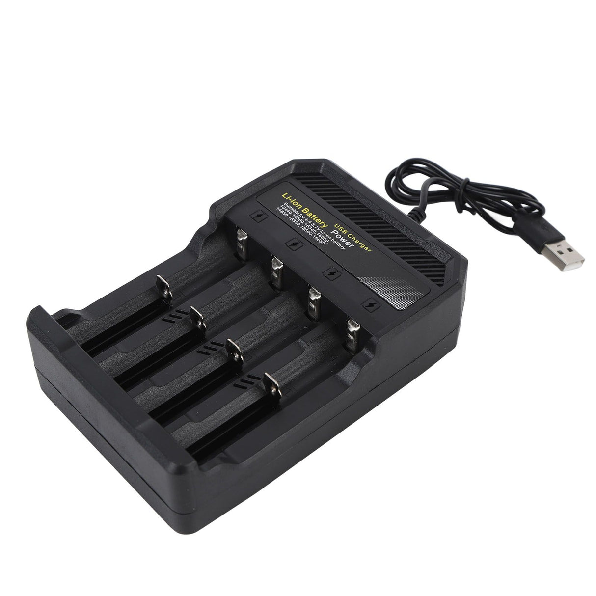 18650 Battery Charger Independent Charging 4 Bay Universal Smart Battery Charger for 10440 14500 16340 16650 14650 18350 18500 18650 Lithium Li Ion Batteries